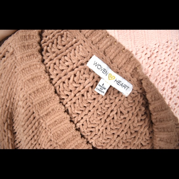 Plush Color Block Knit Sweater - Picture 2 of 2